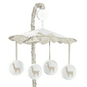 Gold and White Musical Baby Crib Mobile for Big Bear Collection by Sweet Jojo Designs Navy Blue